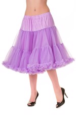 Deluxe petticoat/skørt, mellemlangt - Lavendel 